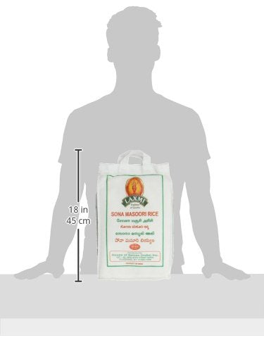 Laxmi 10 All-Natural Sona Masoori (Golden Ivy) Rice, Pounds