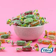 Vidal 2.2 Soft Fruit Wrapped Candy, Pound Bag