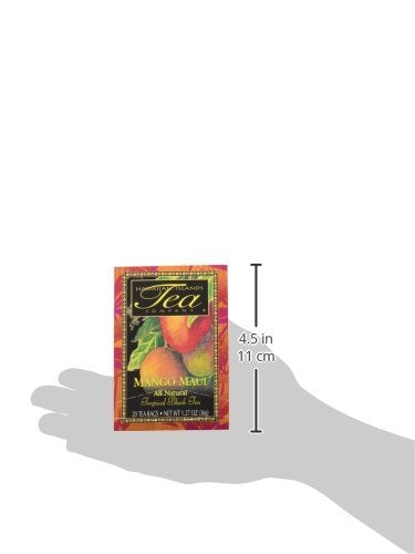 Hawaiian Islands Tea Company Mango Maui Black Tea, All Natural - 20 Teabags