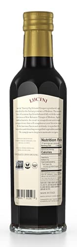 Whole30 250mL (Pack 2) Lucini Italia Savory Fig Balsamico Artisan Vinegar Italian Balsamic Vinegar Aged Balsamic