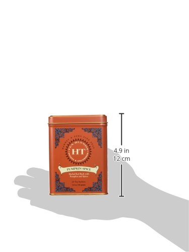 20 Harney & Sons Pumpkin Spice Rooibos Tea ct Sachet Tin