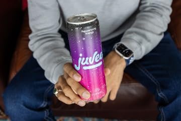 12 oz (12-Pack) 128mg Juvee Rejuvenating Energy Drink Cans Sugar Free, Natural Caffeine per Can, Zero Sugar, Low