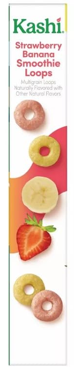 Generic 12.7 Oz Pack 3 Cold Breakfast Cereal byKashi- Strawberry Banana Smoothie Loops Cereal - Box