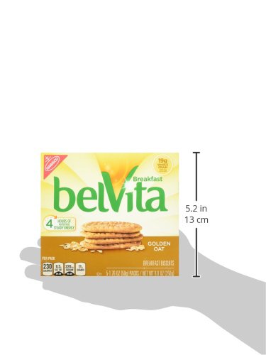 8.8 oz (Pack 2) belVita Breakfast Biscuits, Golden Oat Breakfast Biscuits