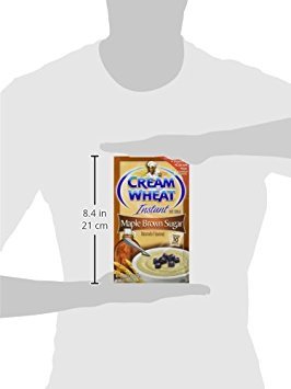 Cream of Wheat 10 (1.23 pack) (pack 3) Maple Brown Sugar Instant Hot Cereal, Ounce per