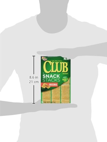 2.08 oz Packages (6 Count)(Pack 12) Keebler Club Crackers, Snack Stacks, Original, Grab 'N' Go