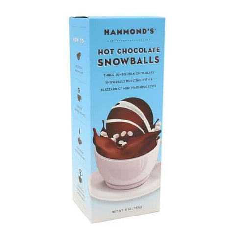 Hammond's Packs 3 Candies Gourmet Hot Chocolate Snowballs | Perfect Cup of Hot Cocoa | of Snowballs Each