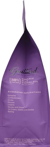 Guittard Baking Wafer Milk Chocolate 38% Organic, 12 Ounce