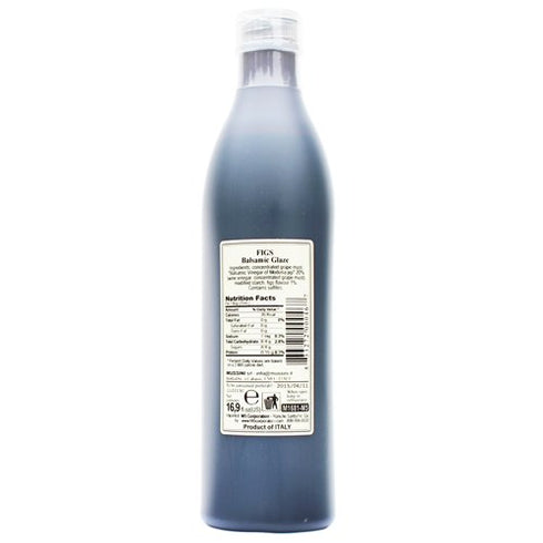 16.9 oz Mussini Fig Balsamic Vinegar Reduction - - Gourmet Italian Balsamic Glaze
