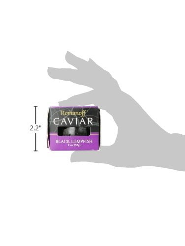 Romanoff 2 oz, Caviar Black Lumpfish, Whole
