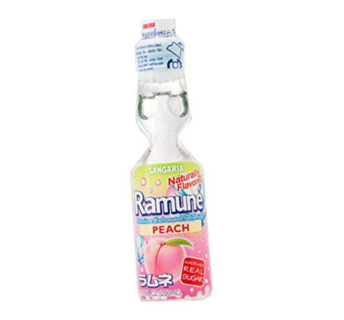 Ramune Japanese Marble Soda Choose your flavor (Peach)