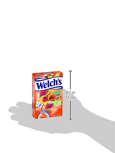 0.48 OZ (Pack 4) Welch's Strawberry Peach Singles To Go Drink Mix