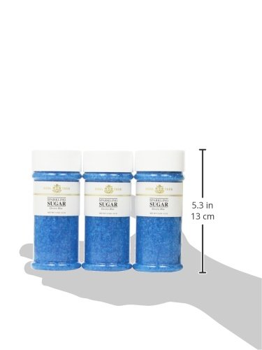 7.5 oz India Tree Blue Sparkling Sugar, | Vibrant Decorating Sugar for Baby Showers, Winter & Celebrations