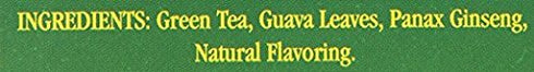 Hawaiian Islands Tea Company Guava Ginseng Green Tea, 20 Teabags