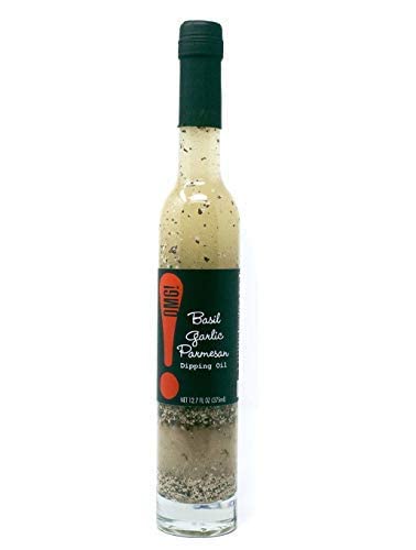 375ml/12.7oz OMG! Gourmet Basil Garlic Parmesan Dipping Oil | As found in Pike Place Market (Delicious, Perfect