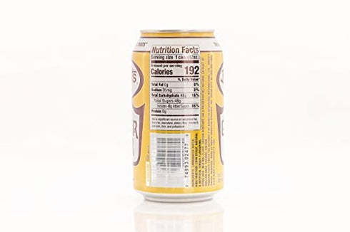 12 oz 24 Pack Barritt's Ginger Beer Original Ginger Beer, Non-Alcoholic Soda Cocktail Mixer, fl Cans