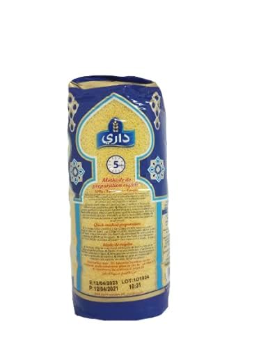 Dari 1kg, 2.2lb 1 Pack) Moroccan Couscous (Medium