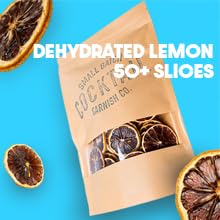 3oz, 50+ Cocktail Garnish Co. Dehydrated Lemon Wheels, Slices