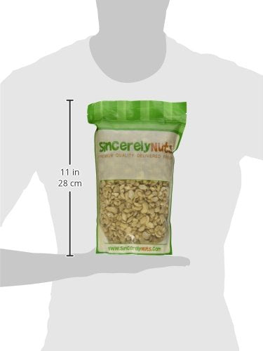 Bulk,2 (LB) Sincerely Nuts - Raw Cashews Pieces Unsalted | Healthy Snack, Source of Protein | Keto and Paleo Friendly