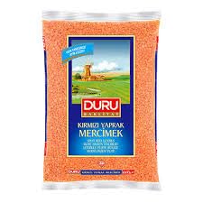 1000g, 100% Duru Split Red Lentils Natural and Certificated, High Fiber and Protein, Non-GMO, Great for Lentil Soup