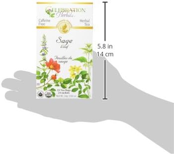 CELEBRATION HERBALS Sage Leaf Organic, 24 Bag, 0.02 Pound