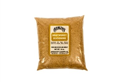 Adkins Bratwurst Sausage Seasoning 16 OZ All Natural