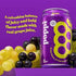 KD Chocolates 12 oz, 4 Pack Poppii Grape Prebiotic Soda, Cans