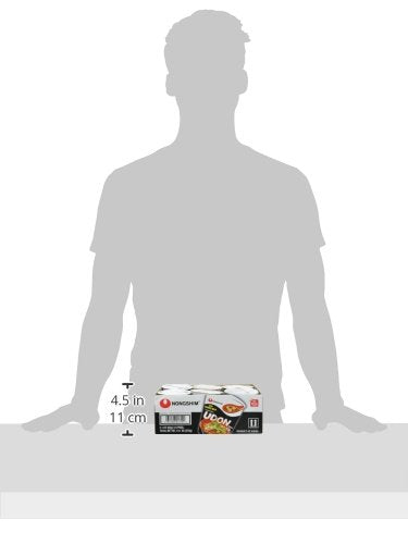 2.1 (Pack 6) Nongshim Cup Noodle Soup, Tempura Udon, Ounce