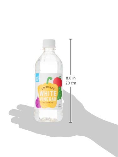 16 Oz (Pack 4) Amazon Saver, Distilled White Vinegar, Great for Cooking and Cleaning, Fl