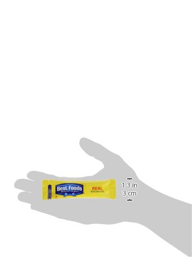 Packets 100% 0.38 oz, Pack 210 Best Foods Real Mayonnaise Stick Easy Open, Condiment for Sandwiches, Salads, Mayo Made