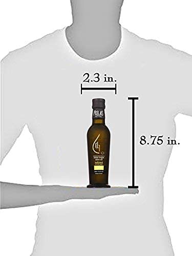 8.45 oz Organic Lemon Infused Extra Virgin Olive Oil French Glass Bottle, Single Origin Ultra Premium Gourmet Cooking