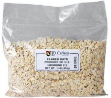 LD Carlson 1904A Flaked Oats - 1 lb. Bag