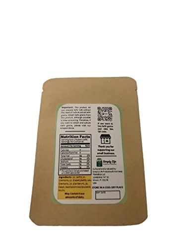 (6 Turkish Kefir Starter Dehydrated & Powdered Milk Kefir Active Probiotic Cultures Starter - No Maintenance - Powder
