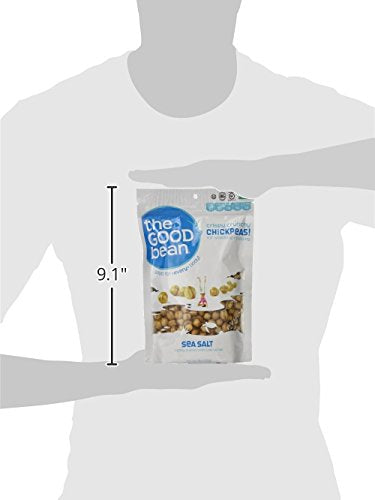 The Good Bean Crunchy Chickpeas, Sea Salt - Gluten Free, 6 Ounce