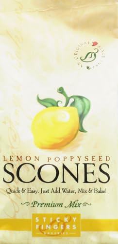 Sticky Fingers 15oz English Scone Mix Lemon Poppyseed