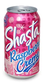 Vending 2 U Shasta Raspberry Creme Soda, 12-Ounce Cans (Pack of 12)