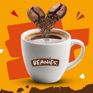 (Pack 100 Beanies Double Chocolate Flavoured Instant Coffee Sticks of Single Serve Sachets) Rich Cocoa Flavour