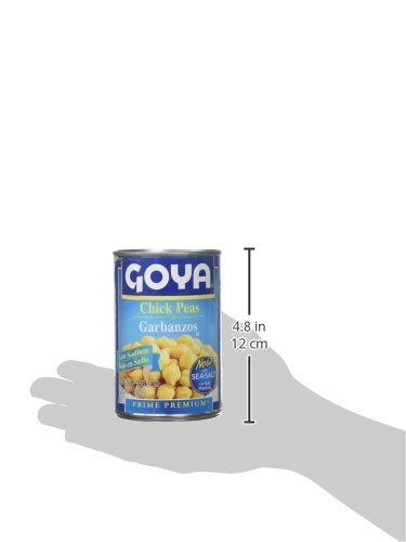 Goya 15.5 oz (Pack 12) Chick Peas Garbanzos Low Sodium