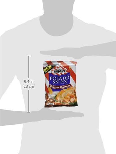 TGI FRIDAYS 3 6 Bacon Ranch Potato Skin chips, Ounce -- per case.