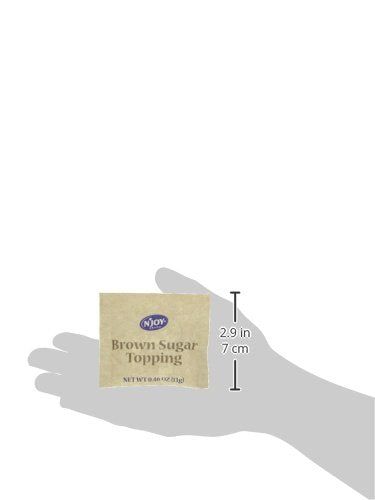 125 Count N'Joy Brown Sugar Topping for Oatmeal | | Single Serve Portion | Bulk Size