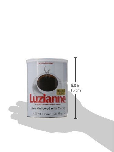 16 Reily Coffee Luzianne Premium Blend Coffee and Chicory, Ounce