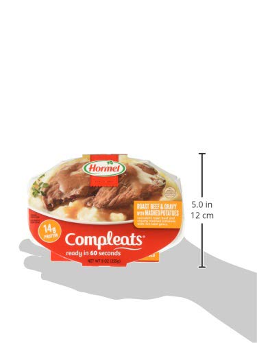 Pack (Pack 5), 7.5 oz HORMEL COMPLEATS Protein Variety of Microwave Tray Microwave Meals, Prepared Foods