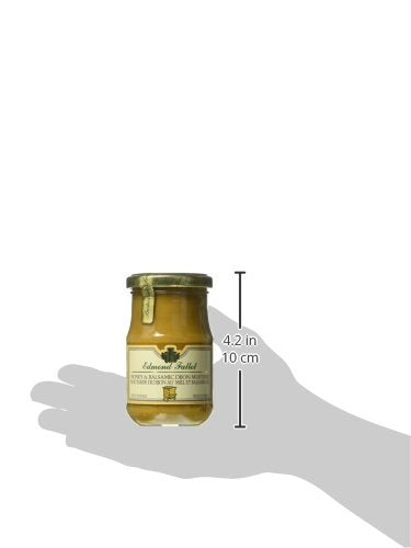 Edmond Fallot 7.4oz Honey Balsamic Mustard Fallot French Miel et Vinaigre Balsamique Mustard jar, One