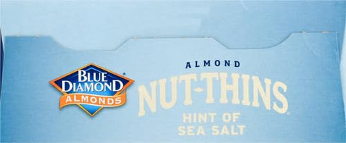 Blue Diamond Almonds Nut-Thins Gluten Free Cracker Crisps, Hint Of Sea Salt, Family Size, 7.7 oz (Pack of 1)