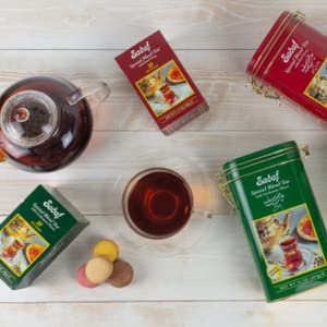 16 oz Sadaf Earl Grey Tea Loose Leaf Box - Special Blend Earl Grey Ceylon Black Tea - Product harvested in Sri Lanka