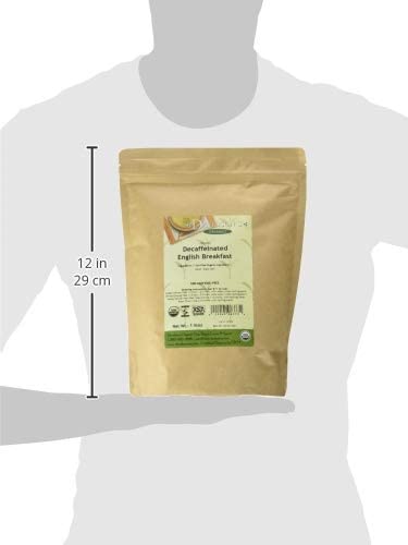 16-Ounce Davidson's Organics, Decaffeinated English Breakfast, Loose Leaf Tea, Bag