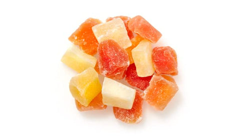 2.2 lb (35.2 oz), Yupik Dried Papaya, Diced, Gluten-Free, Vegan, Kosher, Sweetened Tropical Dried Fruits, Cubed Papaya