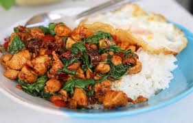 RosDee Menu Hot Basil Stir Fried Sauce Powder, 50g X 4 Bags (Thai Food)