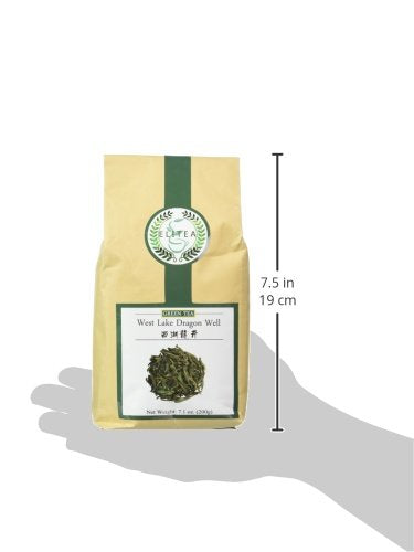 Green Tea Loose Leaf Quality Dragon Well Xi Hu Long Jing by ELITEA - Bulk 7.1 Ounce