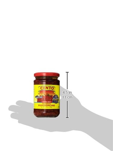 (2)- 9.87 oz. Cento - Extra Hot Calabrese Peperoncino Hoagie Spread, Jars